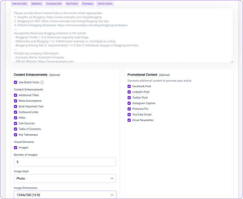 Bramework First Fraft PRO additional content section